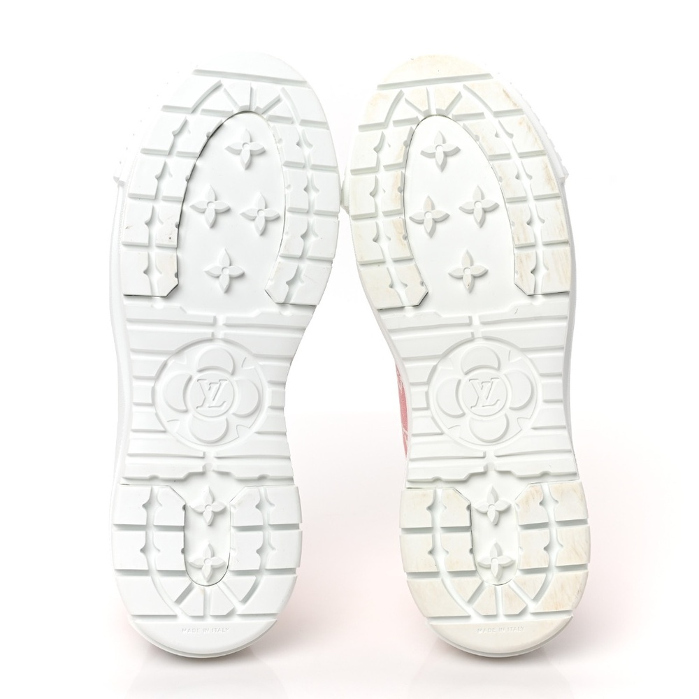 LOUIS VUITTON 
Denim Monogram Squad Sneakers Pink - Picture 10 of 14